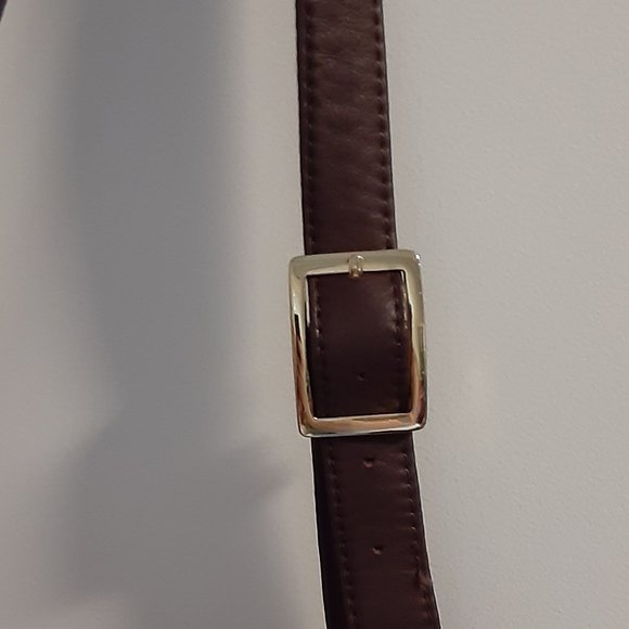 Lovely Aigner Beige Logo Shoulder Bag w Adjustable Strap - Picture 7 of 16